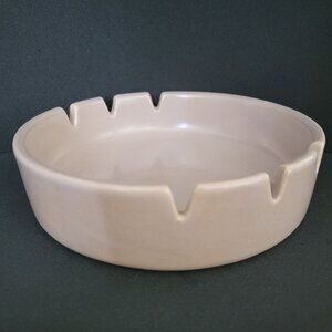 La Solana Pottery Ceramic MCM Ashtray Beige Scottsdale AZ Vintage